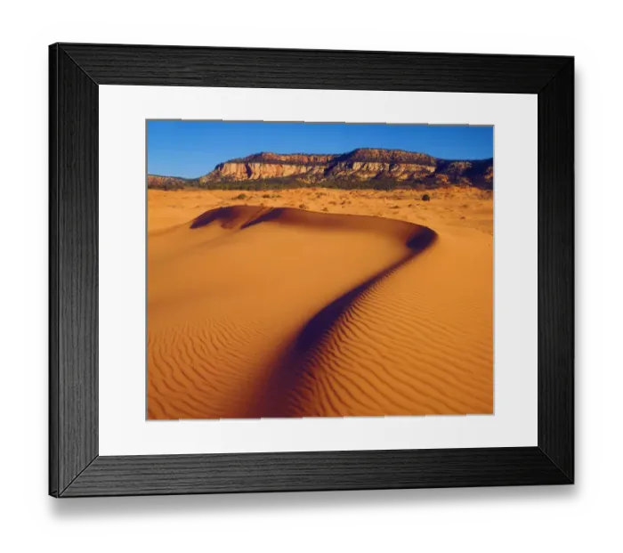 Framed Print : USA, Utah. Coral Pink Sand Dunes at sunset Framed Print : USA, Utah. Coral Pink Sand Dunes at sunset