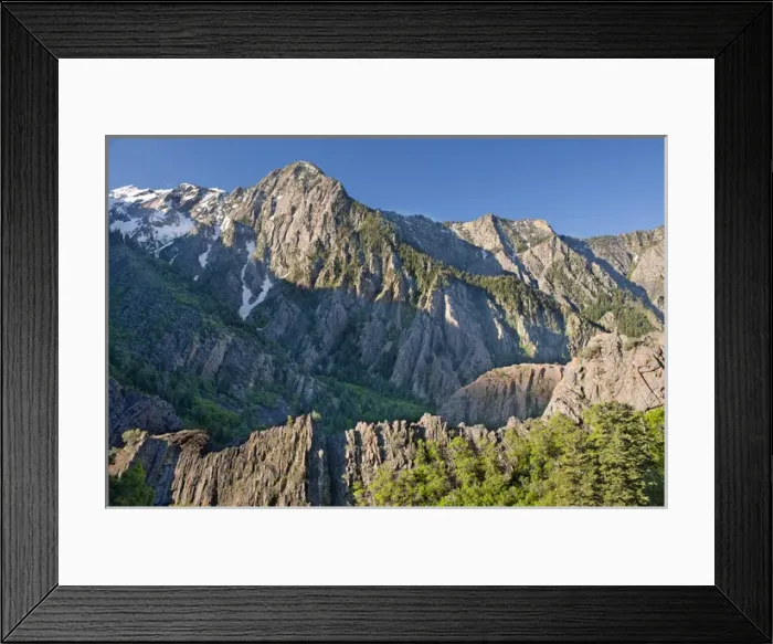 Framed Print : Storm Mountain area, Big Cottonwood Canyon is a great place to demonstrate geology Framed Print : Storm Mountain area, Big Cottonwood Canyon is a great place to demonstrate geology