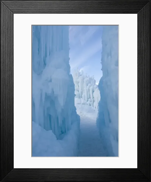 Framed Print : Ice Sculptures at Zermatt Resort, Midway, Utah