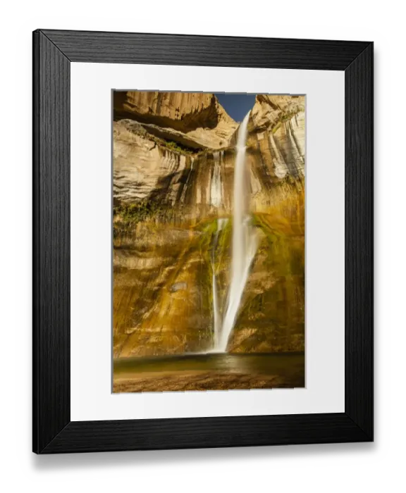 Framed Print : USA, Utah. Lower Calf Creek Falls in Grand Staircase Escalante National Monument Framed Print : USA, Utah. Lower Calf Creek Falls in Grand Staircase Escalante National Monument