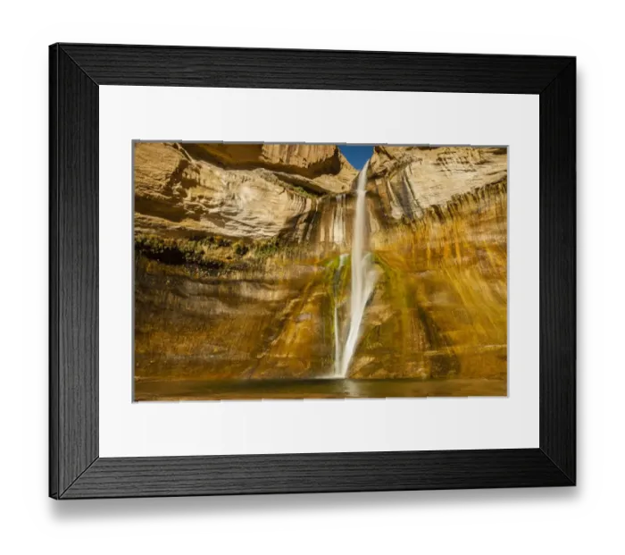 Framed Print : USA, Utah. Lower Calf Creek Falls in Grand Staircase Escalante National Monument Framed Print : USA, Utah. Lower Calf Creek Falls in Grand Staircase Escalante National Monument
