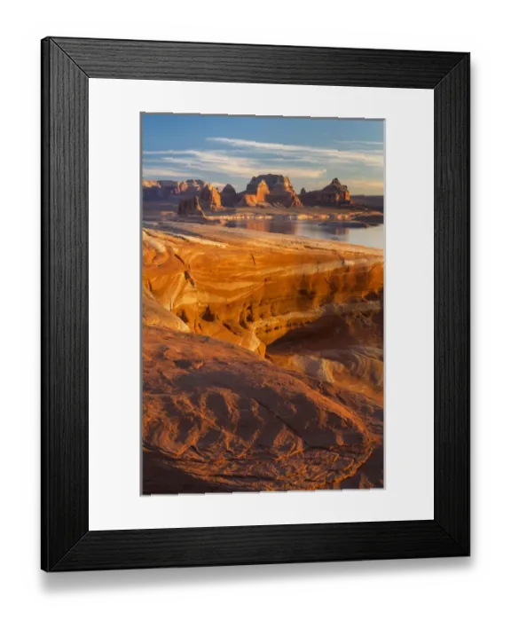 Framed Print : USA, Utah. Weathering Pit Ridge at Lake Powell Framed Print : USA, Utah. Weathering Pit Ridge at Lake Powell