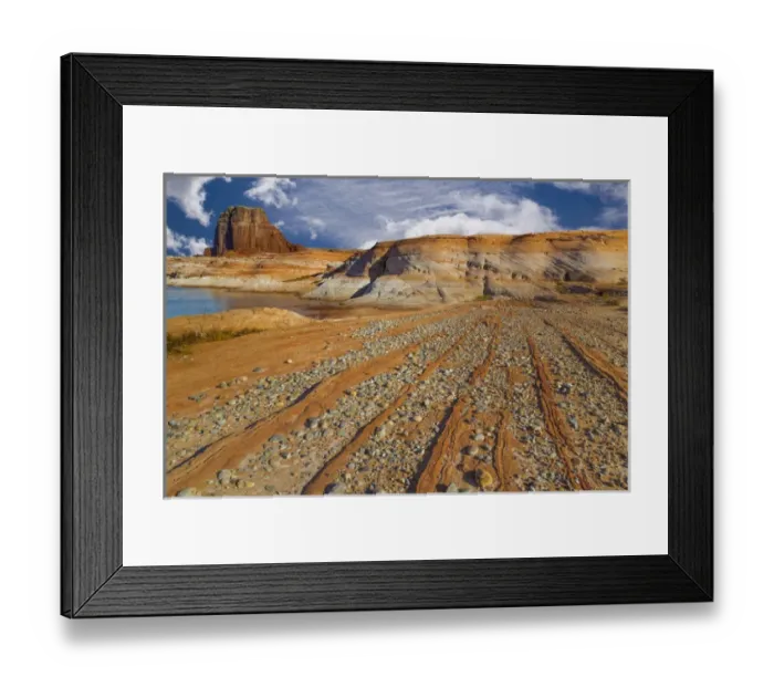 Framed Print : USA, Utah, Glen Canyon National Recreation Area. Pattern in sandstone formation. Credit as Framed Print : USA, Utah, Glen Canyon National Recreation Area. Pattern in sandstone formation. Credit as