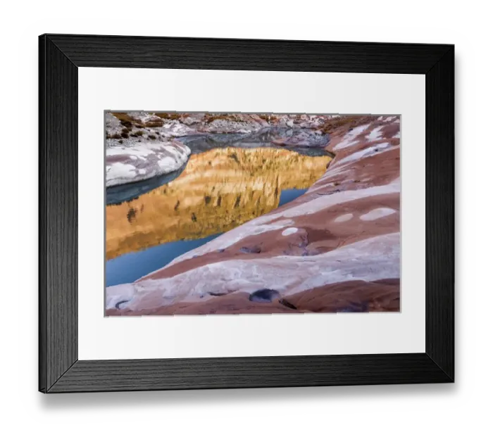 Framed Print : USA, Utah, Glen Canyon National Recreation Area. Bleached patterns in sandstone Framed Print : USA, Utah, Glen Canyon National Recreation Area. Bleached patterns in sandstone