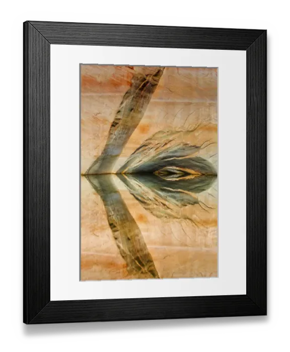Framed Print : USA, Utah, Glen Canyon National Recreation Area. Abstract reflection of stained sandstone wall Framed Print : USA, Utah, Glen Canyon National Recreation Area. Abstract reflection of stained sandstone wall