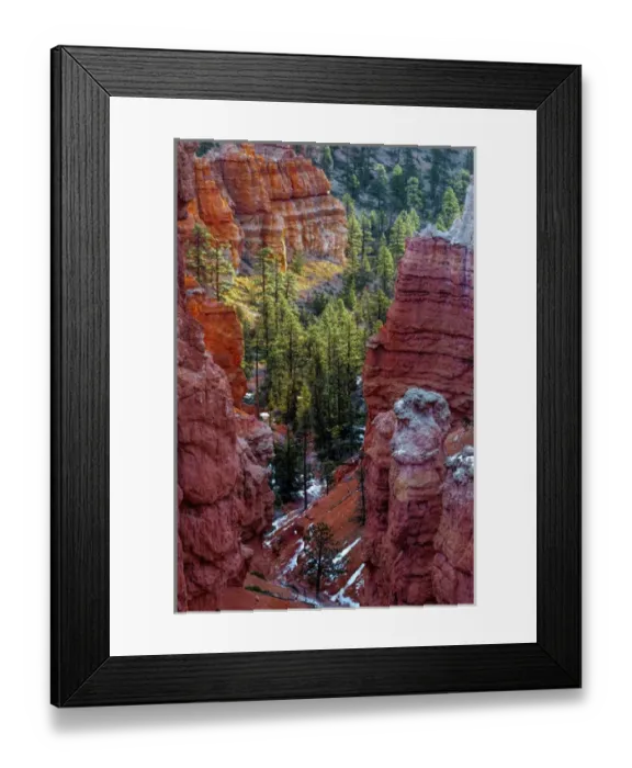 Framed Print : USA, Utah, Bryce Canyon National Park. Close-up of hoodoos Framed Print : USA, Utah, Bryce Canyon National Park. Close-up of hoodoos