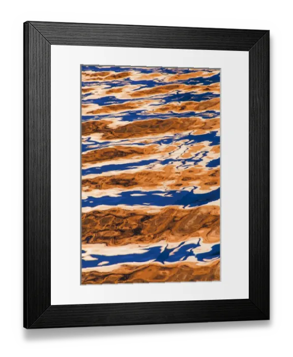 Framed Print : USA, Utah, Glen Canyon National Recreation Area. Abstract of cliff reflection in Lake Powell Framed Print : USA, Utah, Glen Canyon National Recreation Area. Abstract of cliff reflection in Lake Powell