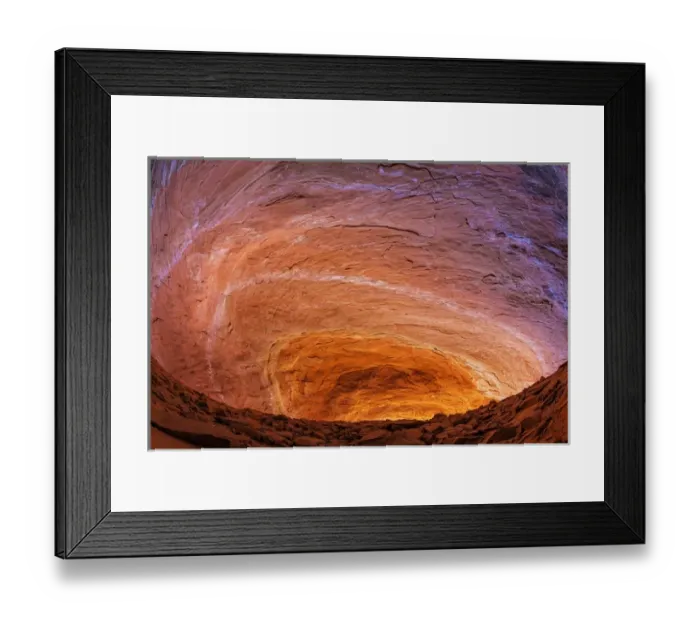 Framed Print : USA, Utah, Glen Canyon National Recreation Area. Sandstone roof of alcove in Fifty Mile Canyon Framed Print : USA, Utah, Glen Canyon National Recreation Area. Sandstone roof of alcove in Fifty Mile Canyon