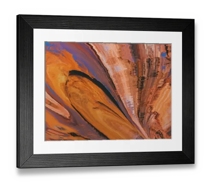 Framed Print : USA, Utah, Glen Canyon National Recreation Area. Abstract of cliff reflection in Lake Powell Framed Print : USA, Utah, Glen Canyon National Recreation Area. Abstract of cliff reflection in Lake Powell
