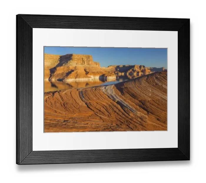 Framed Print : USA, Utah. Weathering Pit Ridge at Lake Powell Framed Print : USA, Utah. Weathering Pit Ridge at Lake Powell