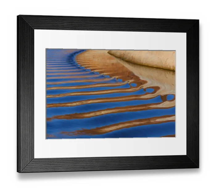 Framed Print : USA, Utah, Glen Canyon National Recreation Area. Abstract of cliff reflection in Lake Powell Framed Print : USA, Utah, Glen Canyon National Recreation Area. Abstract of cliff reflection in Lake Powell