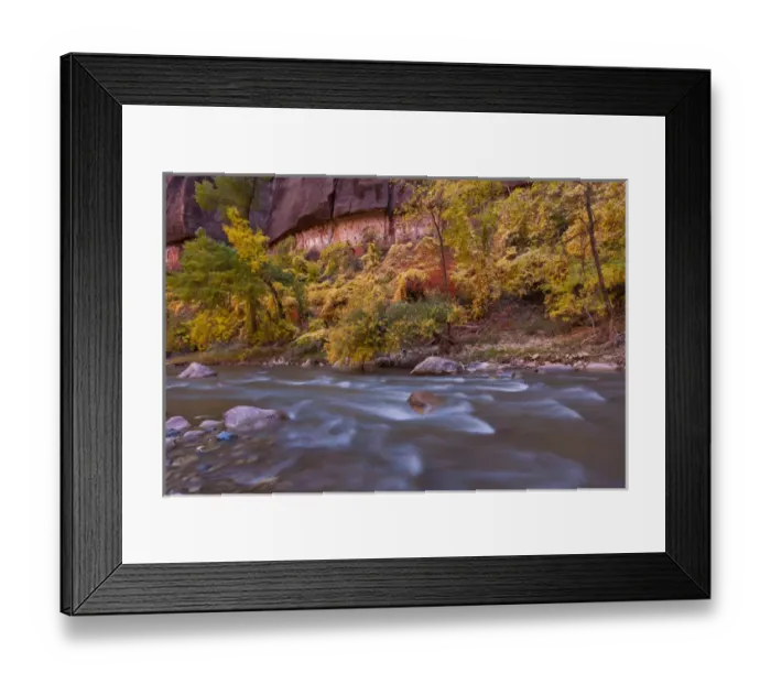 Framed Print : USA, Utah, Zion National Park. Autumn on the Virgin River Framed Print : USA, Utah, Zion National Park. Autumn on the Virgin River