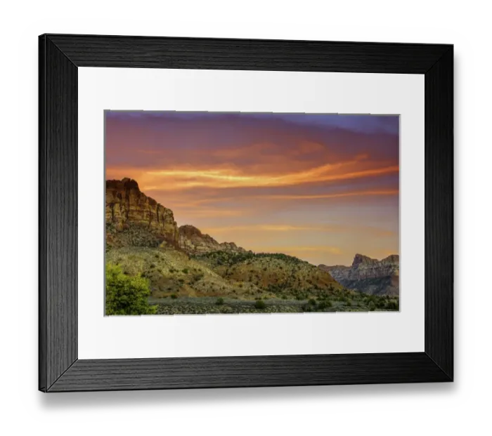 Framed Print : USA, Utah, Zion National Park. Mountain landscape Framed Print : USA, Utah, Zion National Park. Mountain landscape