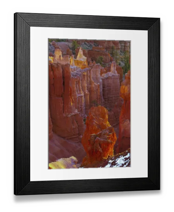 Framed Print : USA, Utah, Bryce Canyon National Park. Close-up of hoodoos Framed Print : USA, Utah, Bryce Canyon National Park. Close-up of hoodoos