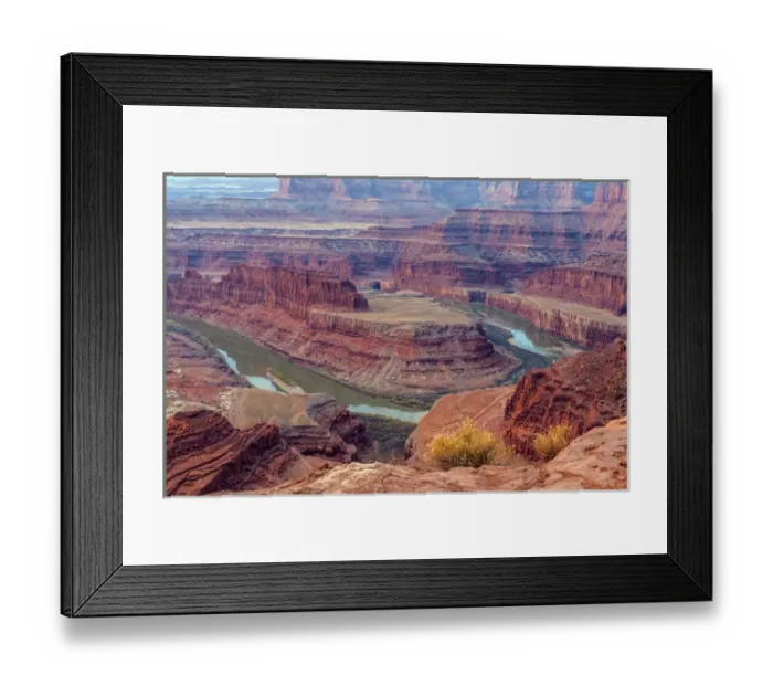 Framed Print : USA, Utah, Dead Horse Point State Park. Colorado River gooseneck formation. Credit as Framed Print : USA, Utah, Dead Horse Point State Park. Colorado River gooseneck formation. Credit as