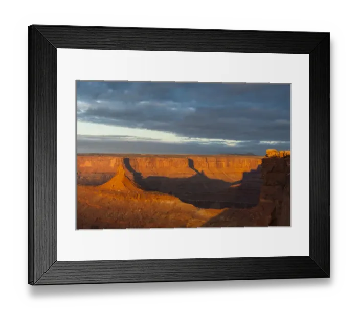 Framed Print : USA, Utah, Dead Horse Point State Park. Sunrise on canyon landscape Framed Print : USA, Utah, Dead Horse Point State Park. Sunrise on canyon landscape