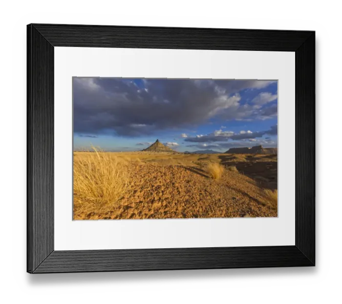 Framed Print : Factory Butte and North Caineville Mesa in the Upper Blue Hills near Hanksville, Utah Framed Print : Factory Butte and North Caineville Mesa in the Upper Blue Hills near Hanksville, Utah