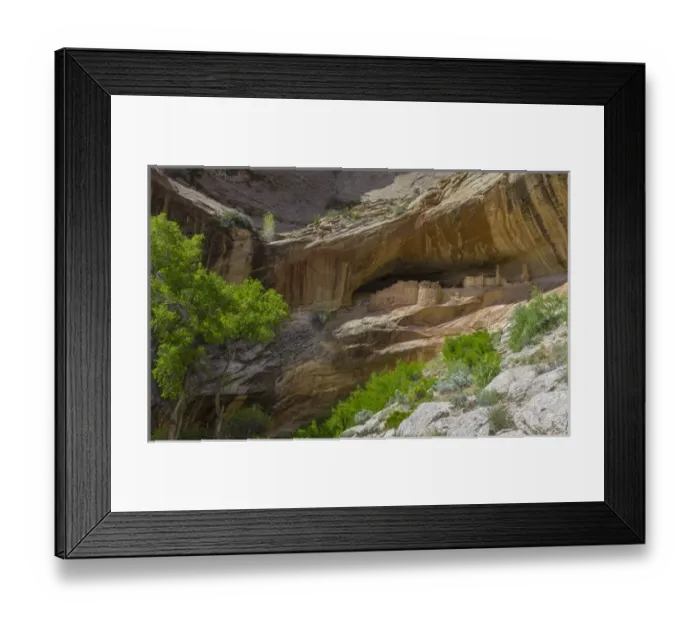 Framed Print : USA, Utah, Bluff. Monarch Cave Ruin near Butler Wash on Cedar Mesa Framed Print : USA, Utah, Bluff. Monarch Cave Ruin near Butler Wash on Cedar Mesa