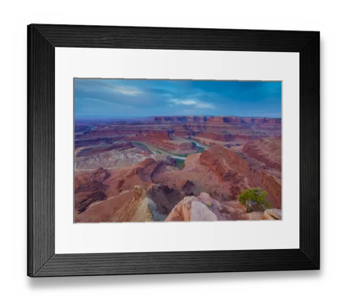 Framed Print : View of Colorado River from Deadhorse Point State Park, Utah Framed Print : View of Colorado River from Deadhorse Point State Park, Utah