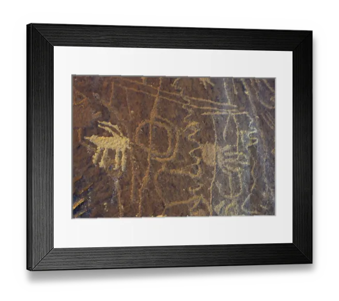 Framed Print : USA, Utah, Petroglyphs, Sandstone Framed Print : USA, Utah, Petroglyphs, Sandstone