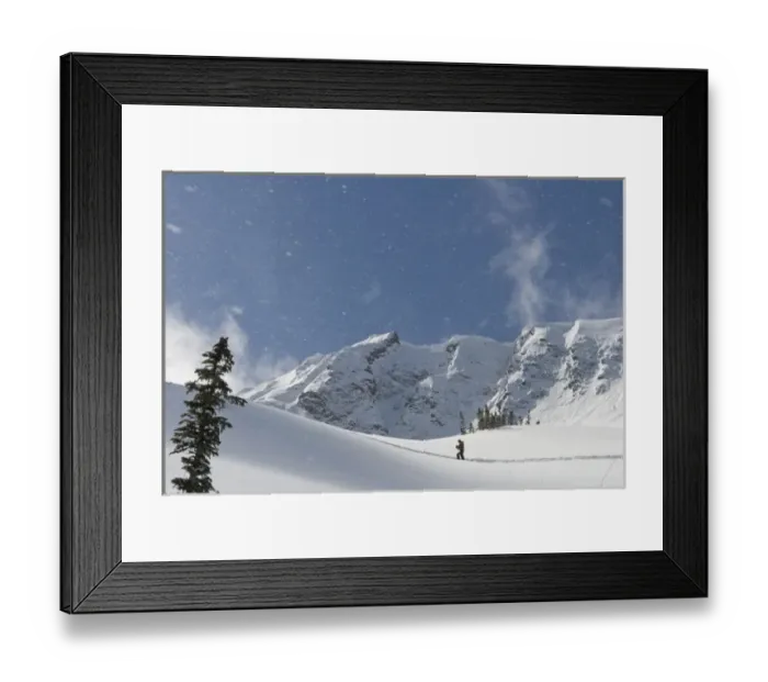 Framed Print : Woman climbing in Cardiff Fork, Big Cottonwood Canyon, Wasatch Mountains, near Salt Lake City
