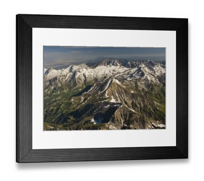 Framed Print : Back side of the Pfiefferhorn with Box Elder Peak, Lone Peak Wilderness, Wasatch-Cache