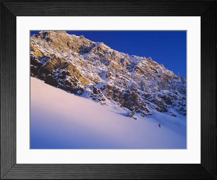 Framed Print : Climbing in Little Cottonwood Canyon, Wasatch-Cottonwood Canyon, Wasatch-Cache N. F. (MR)