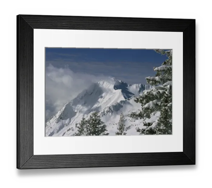 Framed Print : Mount Superior from Little Cottonwood Canyon, Wasatch-Cache National Forest, Utah
