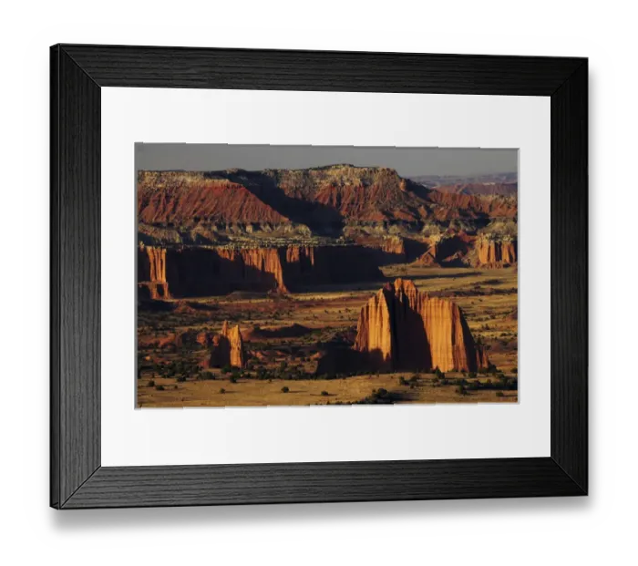 Framed Print : Wall Street, Cathedral Valley, Capitol Reef National Park, Utah, USA Framed Print : Wall Street, Cathedral Valley, Capitol Reef National Park, Utah, USA