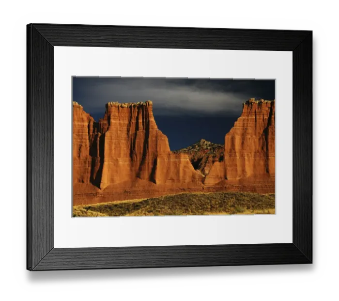 Framed Print : Wall Street, Cathedral Valley, Capitol Reef National Park, Utah, USA Framed Print : Wall Street, Cathedral Valley, Capitol Reef National Park, Utah, USA