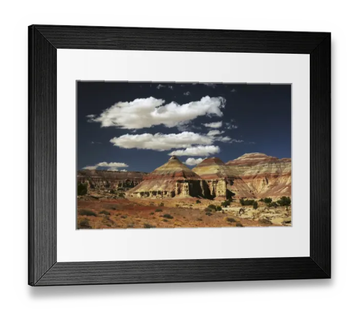 Framed Print : Bentonite Hills, Hanksville, Capitol Reef National Park, Utah, USA Framed Print : Bentonite Hills, Hanksville, Capitol Reef National Park, Utah, USA