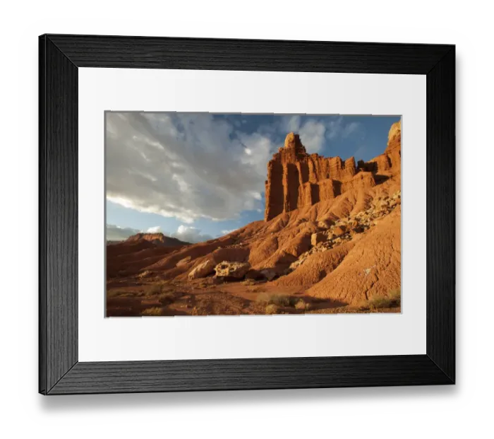Framed Print : North America, USA, Utah. Sunset on Chimney Rock, Capitol Reef national Park, UT Framed Print : North America, USA, Utah. Sunset on Chimney Rock, Capitol Reef national Park, UT