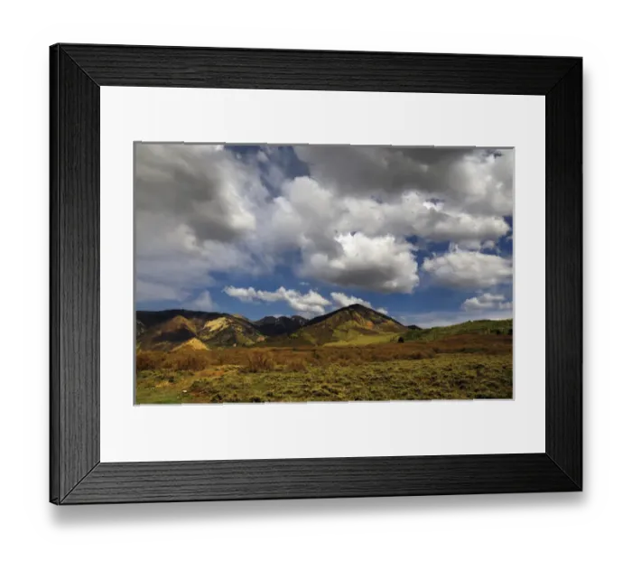 Framed Print : Landscape with clouds on La Sal Mountain Loop, Utah, USA Framed Print : Landscape with clouds on La Sal Mountain Loop, Utah, USA