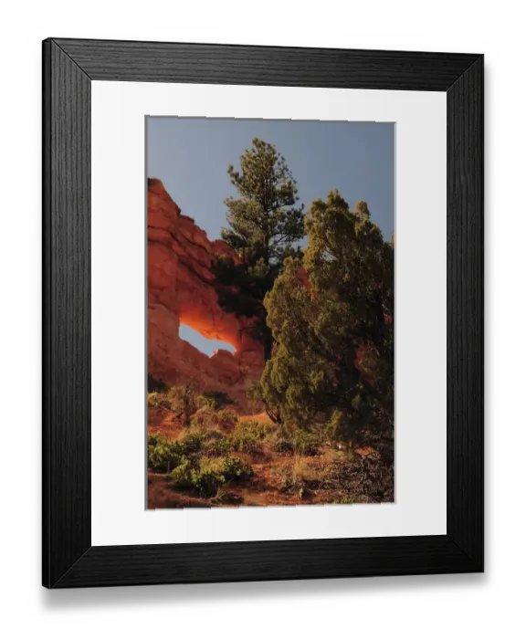 Framed Print : Illuminated Arch in Bryce Canyon National Park, Utah, USA Framed Print : Illuminated Arch in Bryce Canyon National Park, Utah, USA