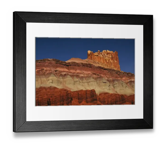 Framed Print : The Castle in the Morning, Scenic Drive; Capitol Reef National Park; Torrey; Utah; USA