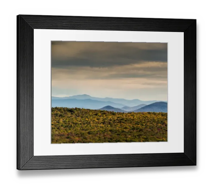 Framed Print : Fall colors in the White Mountains, Vermont
