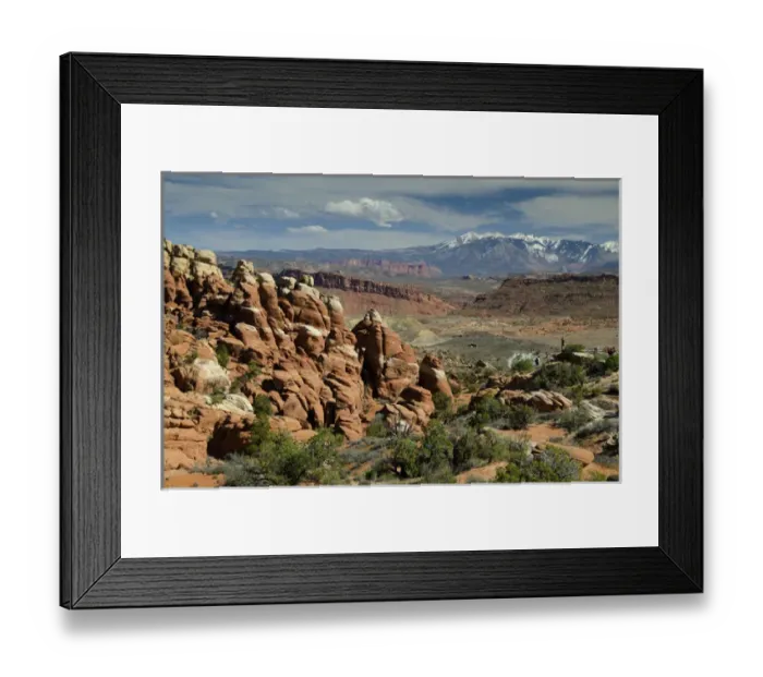 Framed Print : The Fiery Furnace and La Sal Mountains, Arches National Park, Utah, US Framed Print : The Fiery Furnace and La Sal Mountains, Arches National Park, Utah, US