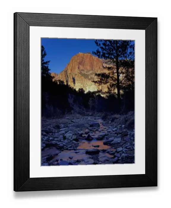 Framed Print : Zion National Park, Utah. USA. Horse Ranch Mountain reflected in Taylor Creek Framed Print : Zion National Park, Utah. USA. Horse Ranch Mountain reflected in Taylor Creek