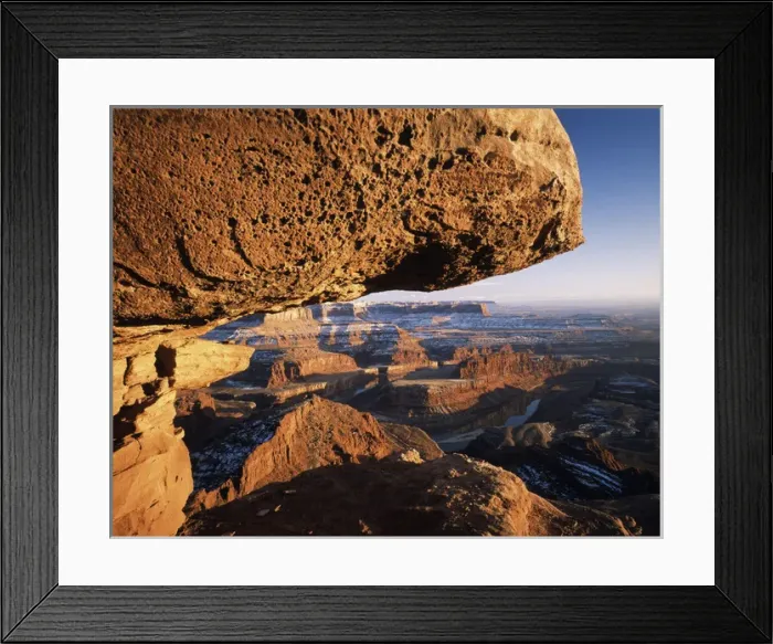 Framed Print : USA, Utah, Sunrise view of Dead Horse Point State Park and Colorado River Framed Print : USA, Utah, Sunrise view of Dead Horse Point State Park and Colorado River