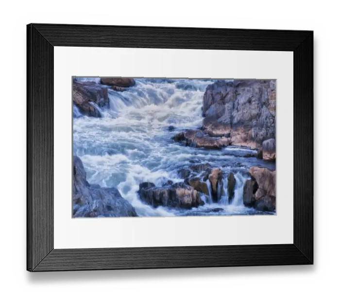 Framed Print : USA, Virginia, Great Falls Park. Close-up of rapids on Potomac River. Credit as Framed Print : USA, Virginia, Great Falls Park. Close-up of rapids on Potomac River. Credit as