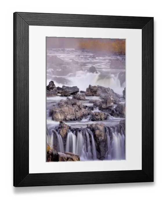 Framed Print : USA, Virginia, McLean. Stream in Great Falls State Park
