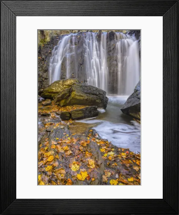 Framed Print : USA, Virginia, McLean. Waterfall in Great Falls State Park