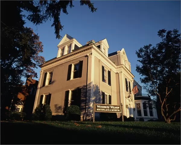 USA, Virginia, Staunton, View of Woodrow Wilson homestead