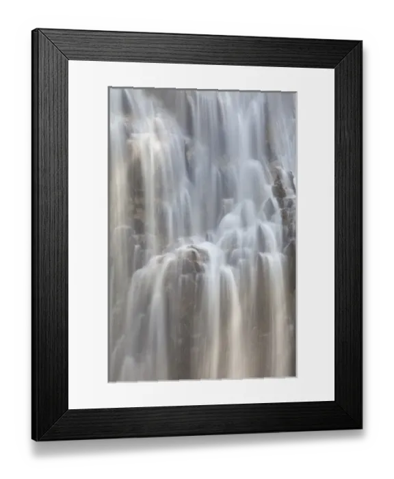 Framed Print : USA, Washington, North Cascades National Park. Waterfall at the end of the Agnes Gorge Trail