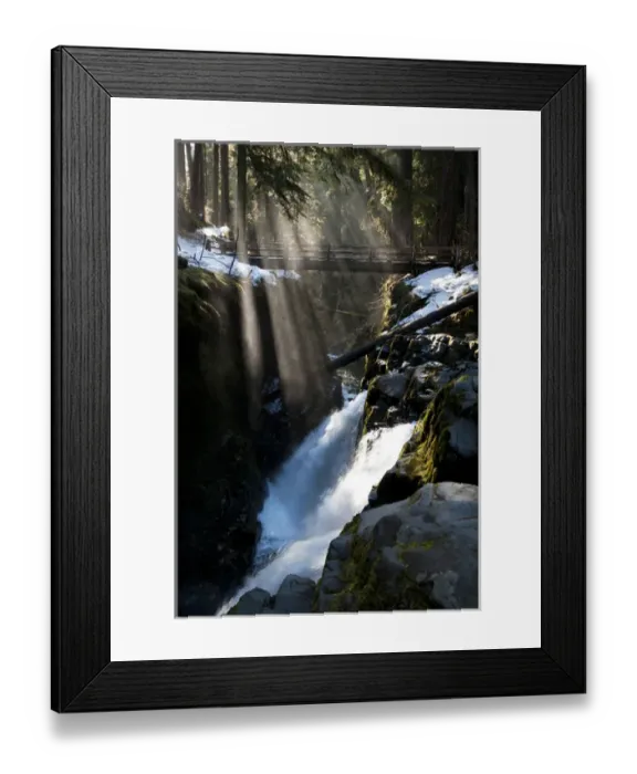 Framed Print : Sol Duc Falls, Olympic National Park, Washington, USA