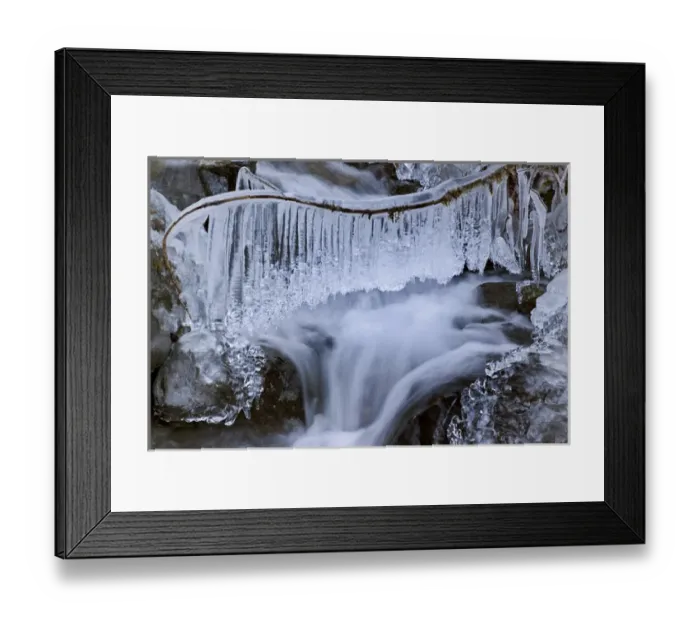 Framed Print : USA, Washington, Olympic National Park. Icy winter waterfall in Dosewallips River Valley Framed Print : USA, Washington, Olympic National Park. Icy winter waterfall in Dosewallips River Valley