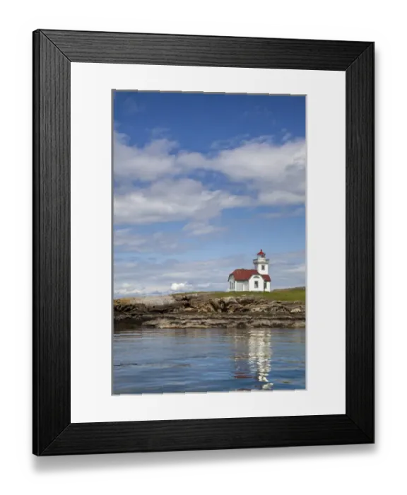 Framed Print : USA, Washington, San Juan Islands. View of Patos Island Lighthouse Framed Print : USA, Washington, San Juan Islands. View of Patos Island Lighthouse