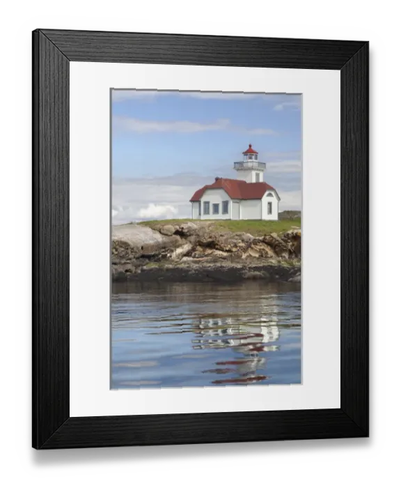 Framed Print : USA, Washington, San Juan Islands. View of Patos Island Lighthouse Framed Print : USA, Washington, San Juan Islands. View of Patos Island Lighthouse