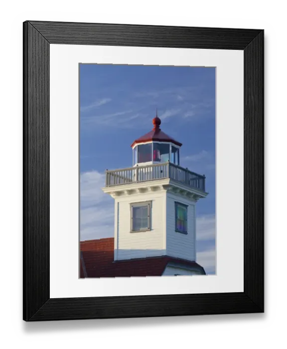 Framed Print : USA, Washington, San Juan Islands. Close-up of top of Patos Island Lighthouse. Credit as Framed Print : USA, Washington, San Juan Islands. Close-up of top of Patos Island Lighthouse. Credit as
