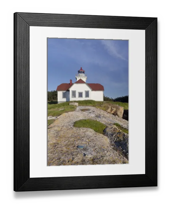 Framed Print : USA, Washington, San Juan Islands. View of Patos Island Lighthouse Framed Print : USA, Washington, San Juan Islands. View of Patos Island Lighthouse
